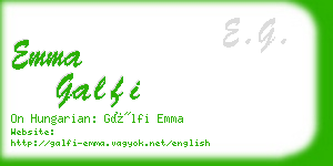 emma galfi business card